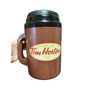 TIM HORTON'S ThermoServ Plastic Travel Mug Insulated Jumbo Thermos 64 oz